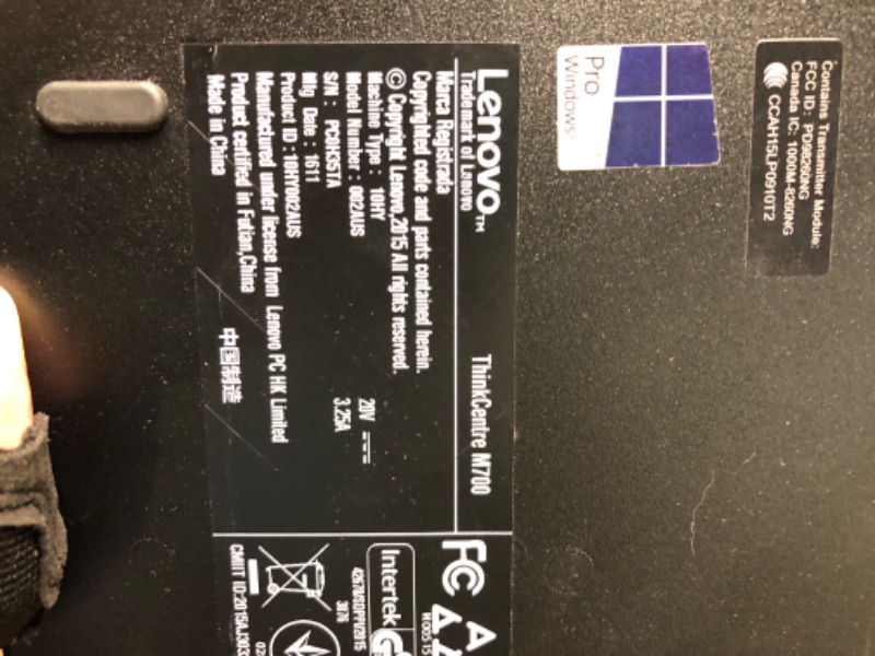 Photo 1 of *** Parts only no returns*** Lenovo ThinkCentre Tiny-In-One 24 Gen3 Monitor A17TIO24 (10QY-PAR1-US) 23.8-in IPS LED LCD (1920x1080)
