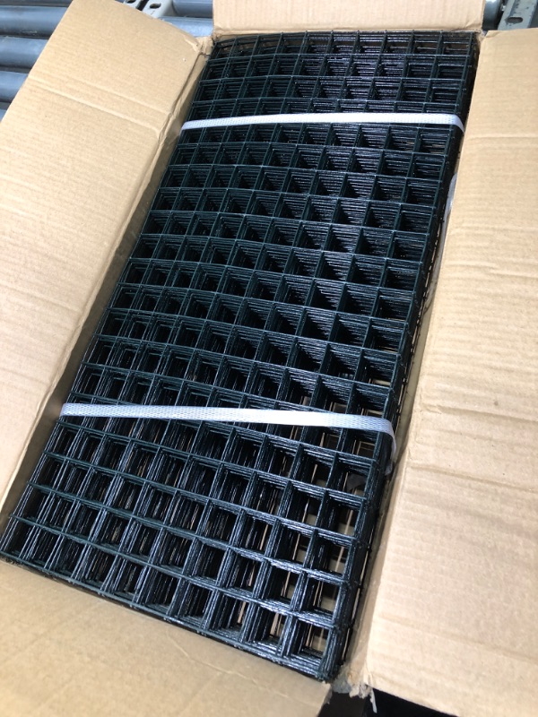 Photo 1 of 10 Packs 24"x 12" Large Wire Plant Protectors Wire Plant Cages Mesh Plant Cage Chicken Wire Cloche with Ground Stakes and Nylon Ties Protect Plants,Garden,Shrubs and Vegetables from Animals-30PCS