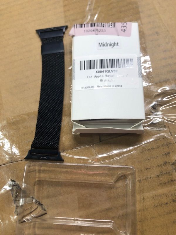 Photo 2 of OULUOQI Compatible with Apple Watch Band 49mm 45mm 44mm 42mm 41mm 40mm 38mm,for iWatch Bands Ultra 9 8 SE 7 6 5 4 3-41mm/40mm/38mm Midnight Midnight 41mm/40mm/38mm