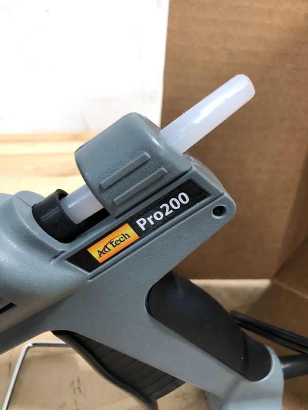 Photo 4 of AdTech Pro 200 Single Temp Glue Gun - Professional-Grade High-Output Hot Glue Gun with Ergonomic Trigger and Metal Base Stand