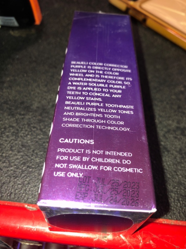 Photo 2 of ***USED** Purple Toothpaste for Teeth Whitening, Purple Teeth Whitening Toothpaste, Purple Whitening Toothpaste for Adults, Teeth Whitening Purple Toothpaste, Teeth Whitening Purple 30ml