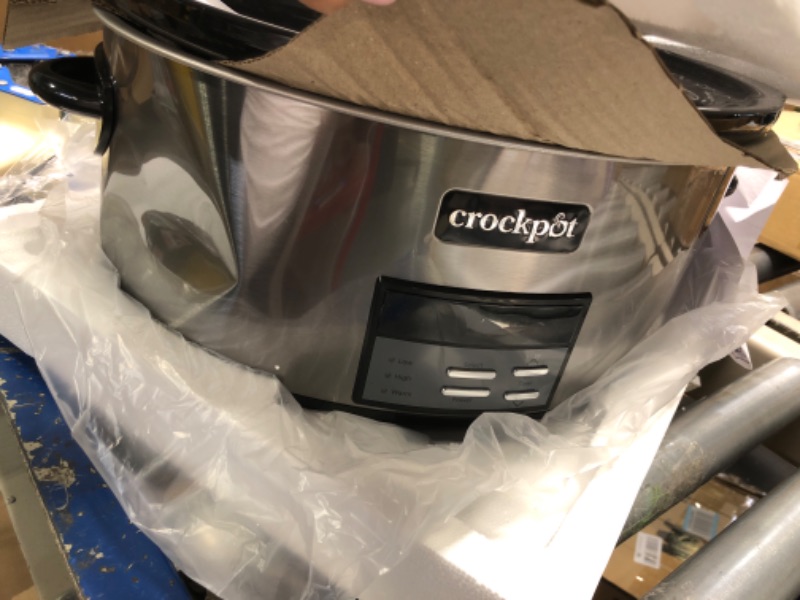 Photo 6 of ****** MINOR DAMAGED*** Crock-Pot 8qt Programmable Slow Cooker Black Stainless