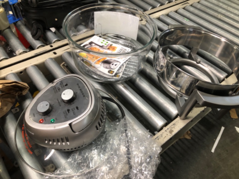 Photo 3 of ****USED**SOLD AS IS FOR PARTS ONLY***NO RETURNS***ALL SALES ARE FINAL*** Big Boss 16Qt Glass Air Fryer Oven – Extra Large Non Toxic Air Fryer Halogen Oven with 50+ Air Fryers Recipe Book for Quick + Easy Meals for Entire Family, AirFryer for Healthier Cr