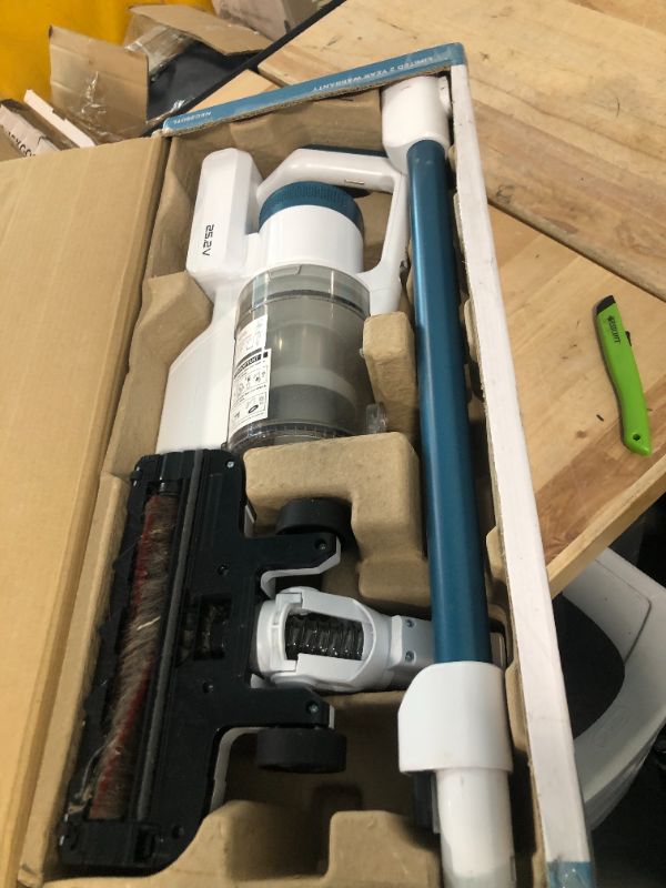 Photo 4 of ***USED*** Eureka NEC280TL RapidClean Pro Cordless Cleaner for Hard Floors, Lightweight Vacuum LED Headlights, Convenient Stick and Handheld Vac, White
***CHARGER AND ACCESSORIES NOT INCLUDED***