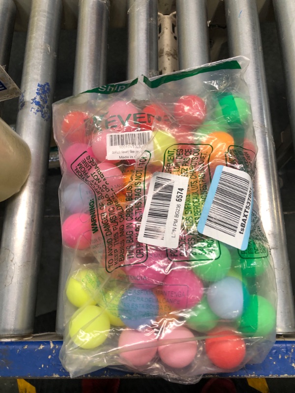 Photo 1 of ***USED** KEVENZ 60 Pack Ping Pong Balls, 40+mm Assorted Color Table Tennis Balls, Multi-Color Pong Balls for Pong Games, Arts and Craft, Party Decoration, Not for Ball Pit