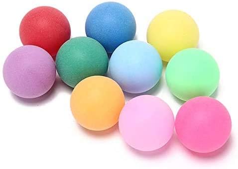 Photo 1 of ***USED** KEVENZ 60 Pack Ping Pong Balls, 40+mm Assorted Color Table Tennis Balls, Multi-Color Pong Balls for Pong Games, Arts and Craft, Party Decoration, Not for Ball Pit