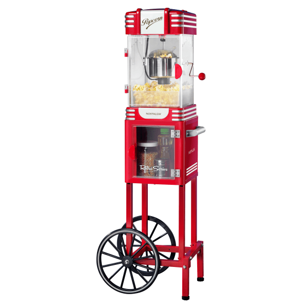 Photo 1 of ****USED***MISSING SCREWS*** NRKPCRT25RR 47 in. Retro Red Popcorn Machine Cart 2.5 Oz. Kettle
