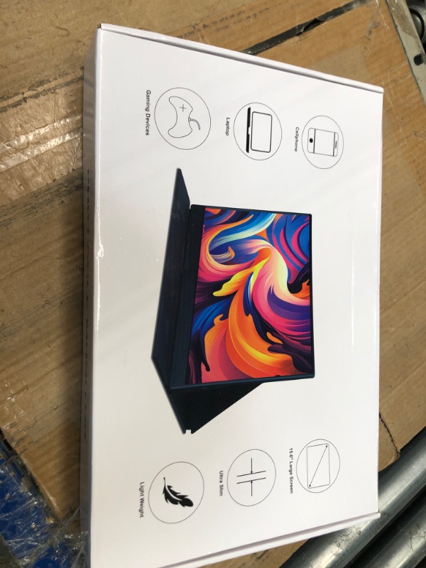 Photo 1 of Portable Monitor, 15.6 Inch 1080P FHD Portable Laptop Monitor USB C HDMI Travel Monitor, Ultra-Slim IPS Second Screen with Smart Cover, External Monitor for Laptop/PC/Mac/Gaming/Phone Black