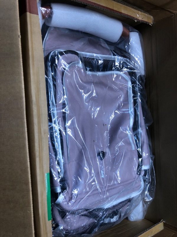Photo 1 of ****USED** Double Pet Stroller for Dogs and Cats, One-Hand Folding Dog Stroller Travel Carriage for Small Medium Dogs Cats, 4 Wheels, light Pink