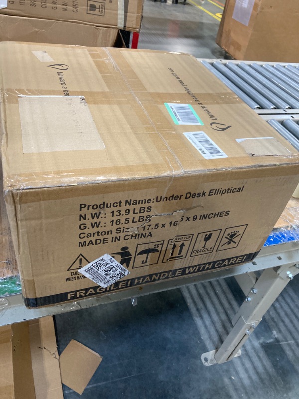 Photo 1 of Under Desk Elliptical Machine, Electric Seated Pedal Exerciser, Elipse Leg Exerciser for Seniors Fully Assembled, Compact Elliptical Machine with Touchscreen Display, Remote Control & Non-Slip Pedals Black