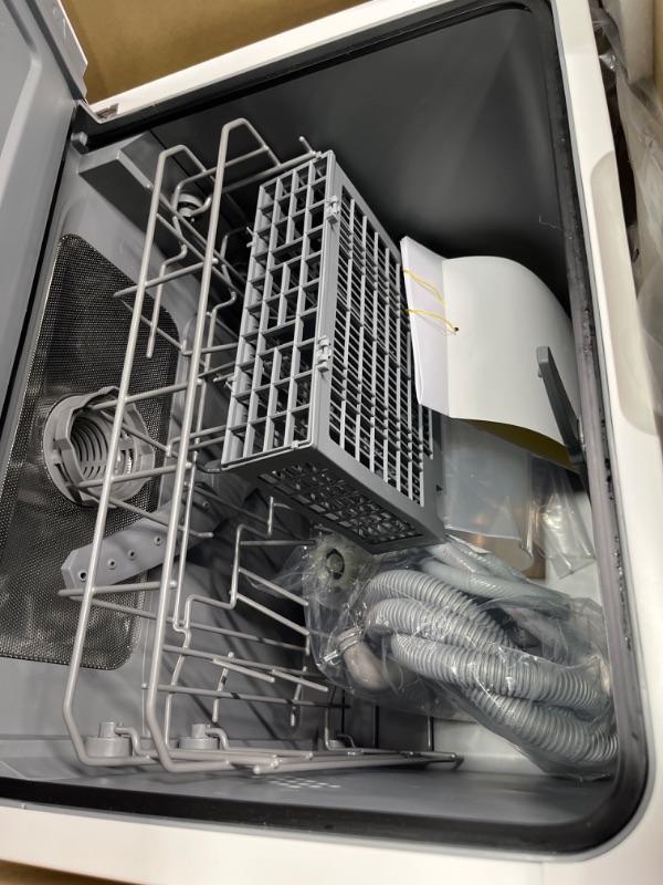 Photo 5 of Joy Pebble Countertop Dishwasher, 28 Pieces Dishes/Cycle, 6 Wash Programs&Hot Drying, with 1.9 Gal Water Tank, No Hookup Needed, Dish Washer with 360° Dual Spray, Portable Dishwasher for Apartment/RV