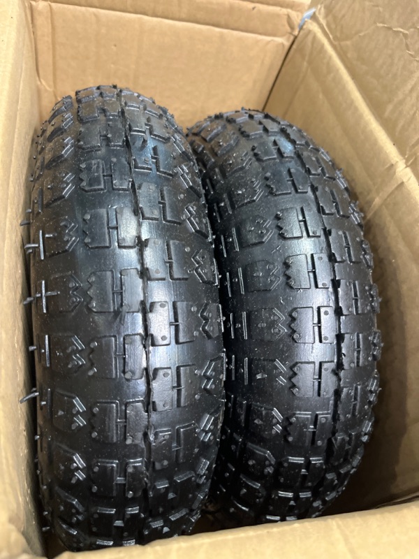 Photo 3 of 
Taifa 13" 2 PCS 4.00-6 with 5/8" Pneumatic Tires NEW
13x400-6Air-bigF-2packs