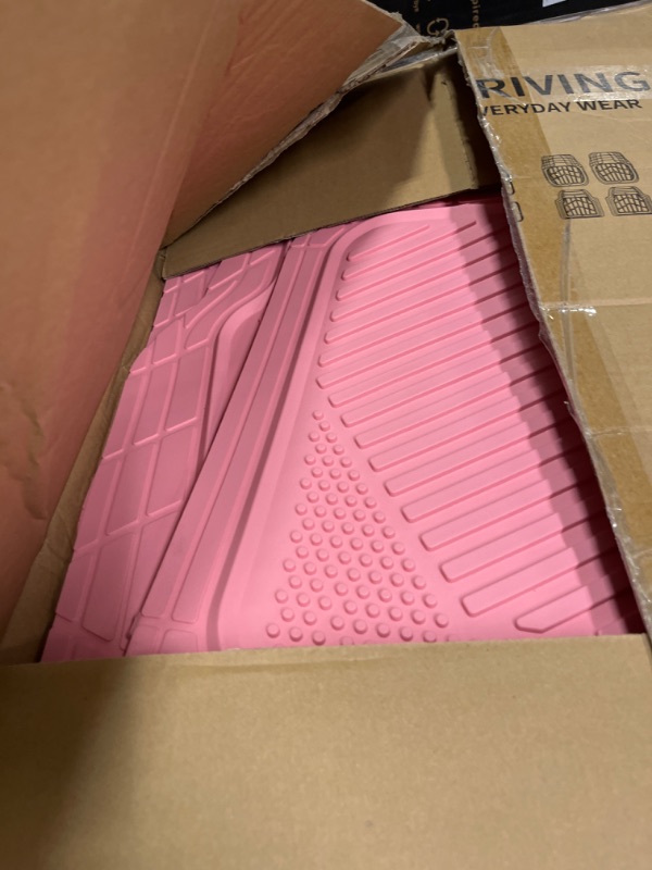 Photo 2 of 
CAR PASS 4-Piece Car Mat S. Al-Weather car Mats (Pink)
