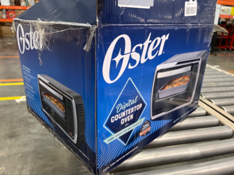 Photo 2 of ***USED*** Oster Toaster Oven | Digital Convection Oven, Large 6-Slice Capacity, Black/Polished Stainless