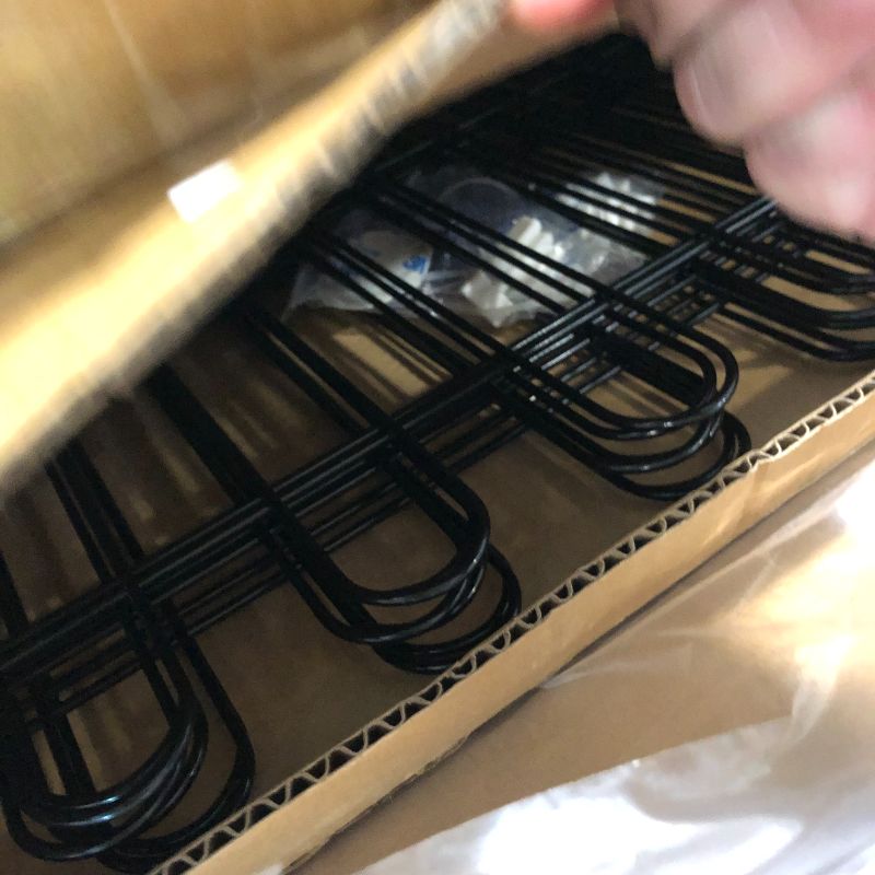 Photo 1 of 12 Pcs Puppy Pet Playpen Dog Pen Portable Yard Fence 12 Panel Metal Portable Folding Animal Exercise Dog Fence Playpens Cage for Indoor Outdoor Large Medium Dog Black 28.7 x 34.7 Inch