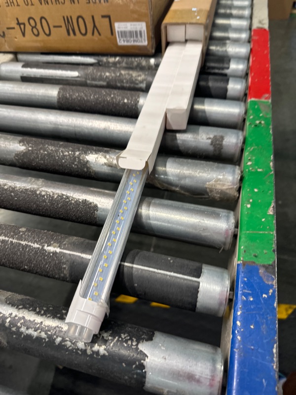 Photo 1 of JESLED T8 LED 4FT Type B Light Bulbs, 24W 3000LM 6000K, 4 Foot LED Fluorescent Tube Replacement, ETL Listed, Dual-Ended, Remove Ballast, Clear(4-Pack) Clear 4 Count (Pack of 1)