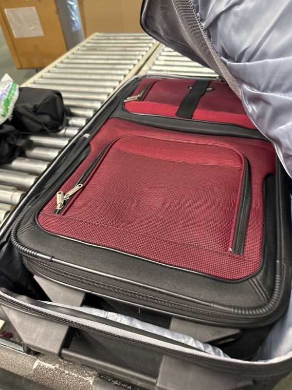 Photo 1 of Travel Select Amsterdam Expandable Rolling Upright Luggage, Red, 4-Piece Set 4-Piece Set Burgundy