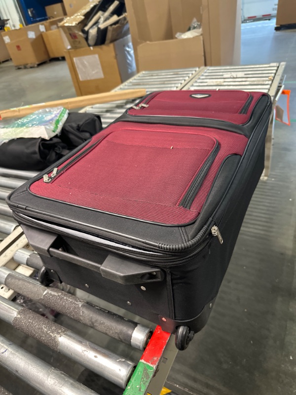 Photo 1 of Travel Select Amsterdam Expandable Rolling Upright Luggage, Red, 4-Piece Set 4-Piece Set Burgundy