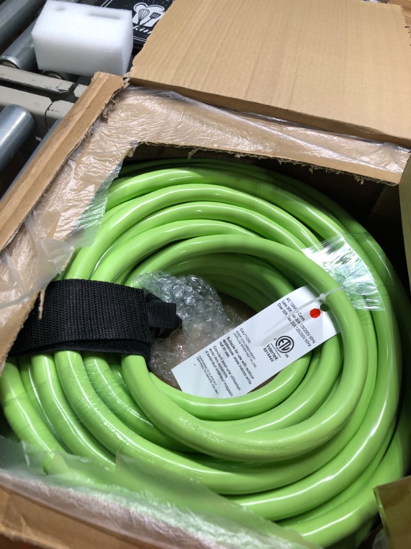 Photo 2 of 100FT 30 Amp Generator Extension Cord 4 Prong, NEMA L14-30P/L14-30R 10 Gauge STW 125/250V Twist Lock Generator Cord Heavy Duty, Green ETL Listed 100FT Green