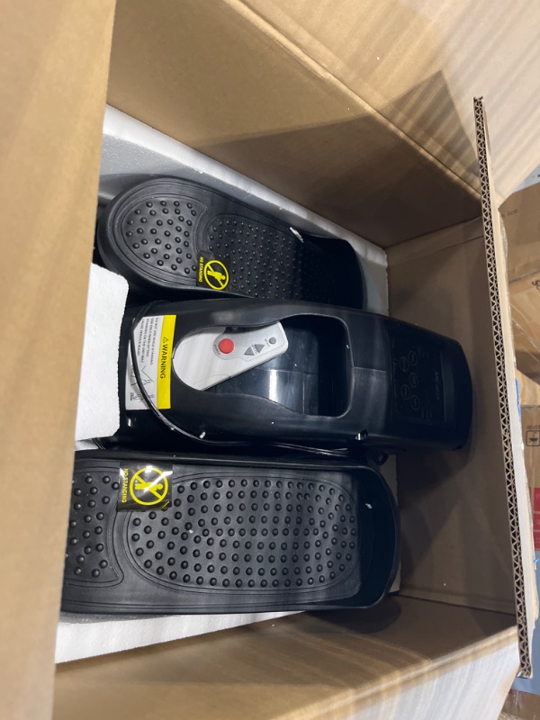 Photo 1 of ANCHEER Under Desk Elliptical, Electric Ellipse Leg Exerciser While Sitting for Seniors Adults, Quiet Portable Motorized Seated Foot Pedal Exerciser with Remote Control for Home Office Use Black