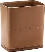 Photo 1 of  Bathroom Trash Can...arved Leather Brown 