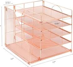 Photo 1 of  AU 5-Tier Papor Letter Tray (Rose Gold)