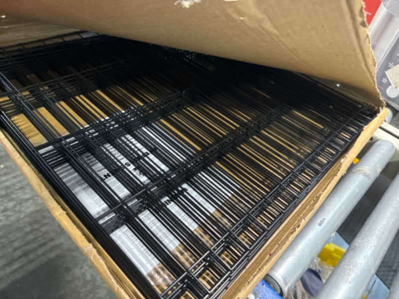 Photo 1 of ****USED**FOR PARTS ONLY**SOLD AS IS ***ALL SALES ARE FINAL****NO RETURNS**** MidWest Homes for Pets Foldable Metal Dog Exercise Pen / Pet Playpen, 24'W x 24'H, 1-Year Manufacturer's Warranty Black No Door 24" H