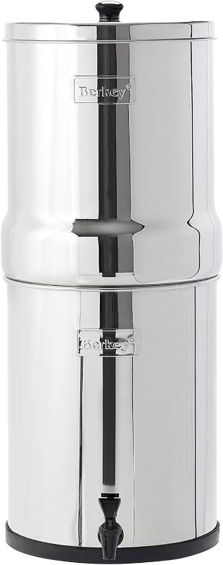 Photo 1 of Royal Berkey Gravity-Fed Stainless Steel Countertop Water Filter System 3.25 Gallon with 2 Authentic Black Berkey Elements BB9-2 Filters