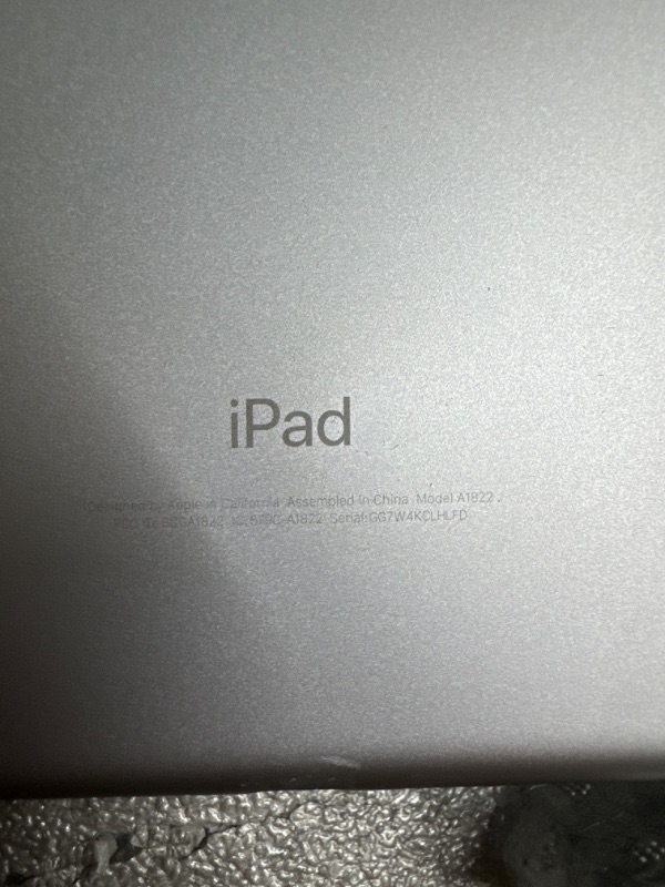 Photo 5 of 2018 Apple iPad (WiFi, 128GB) Space Gray (Renewed)
