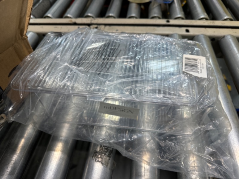 Photo 1 of 6.8x10.8x3.75 clear storage box