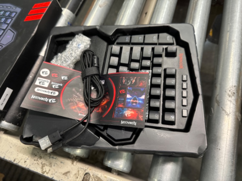 Photo 3 of Redragon K585 DITI One-Handed RGB Mechanical Gaming Keyboard, 42 Keys Type-C Professional Gaming Keypad w/Upgraded Hot-Swappable Socket, 7 Onboard Macro Keys & Detachable Wrist Rest
