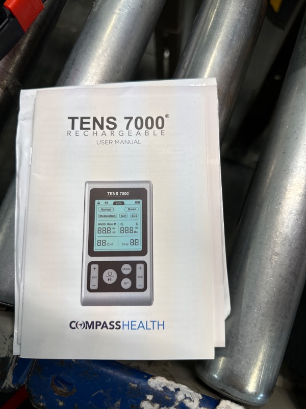 Photo 1 of TENS 7000 Rechargeable TENS Unit Muscle Stimulator and Pain Relief Device - Advanced TENS Machine for Effective Back Pain Relief, Nerve Pain Relief, Muscle Pain Relief
