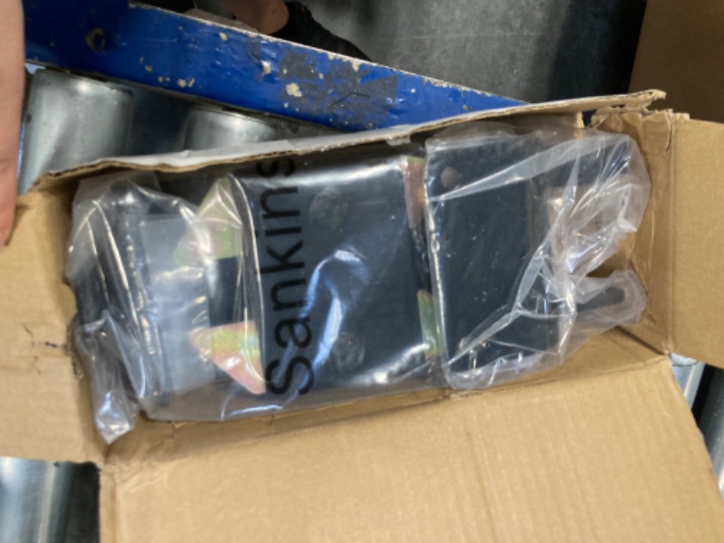 Photo 1 of SANKINS 2 Way Lockable Gate Latch, Black Anti-Sag Farm Gate Latch, Two-Way Livestock Gate Latch Hardware for Farms, Ranches, Pet Cages, Fences, Stables 1