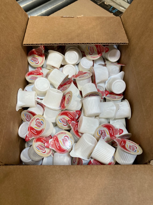 Photo 2 of * box open ****Nestle Coffee mate Coffee Creamer, Hazelnut, Liquid Creamer Singles, Non Dairy, No Refrigeration, Box of 180
