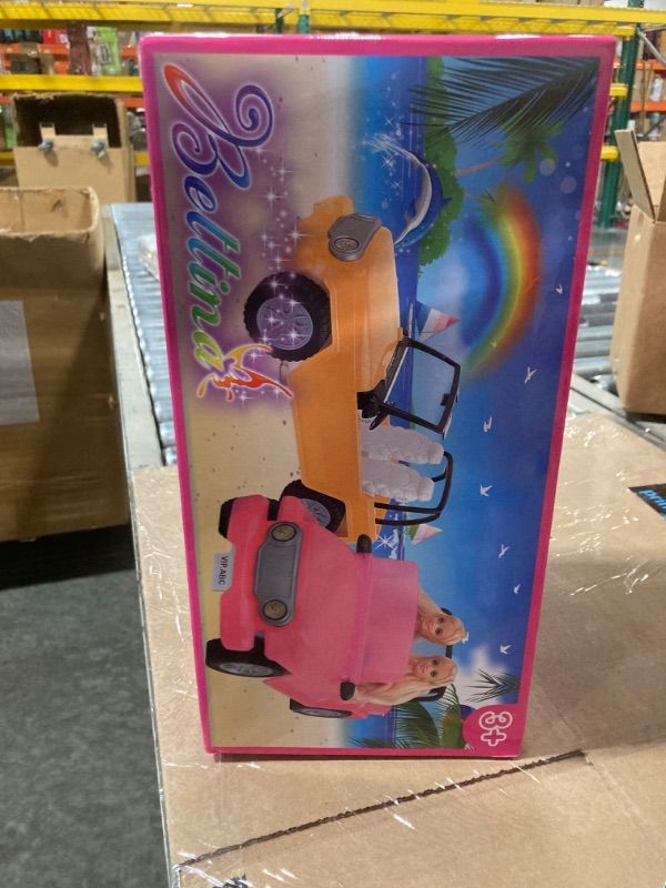 Photo 2 of *factory sealed*Yellow River Fashion Car for Dolls, Sunlight Changes Color Off Road Doll Vehicle with Working Seat Belts Pink Color Changing Purple Kids Toy Cars Ideal Gift for Girls Boys Increase Children's Fun Purple Vehicle Car