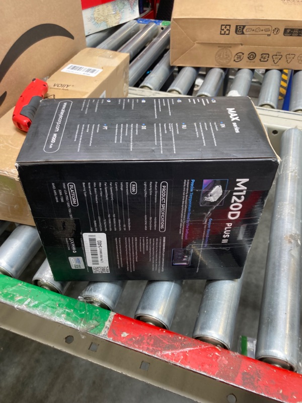 Photo 1 of ALSEYE M120D Plus CPU Cooler with Temperature Display, Dual ARGB & PWM Fans, 6 Copper Heat Pipes - Compatible with Intel LGA1700/1200/115X/2011/2066/1366 and AMD AM4/AM5 - Easy Installation - Black