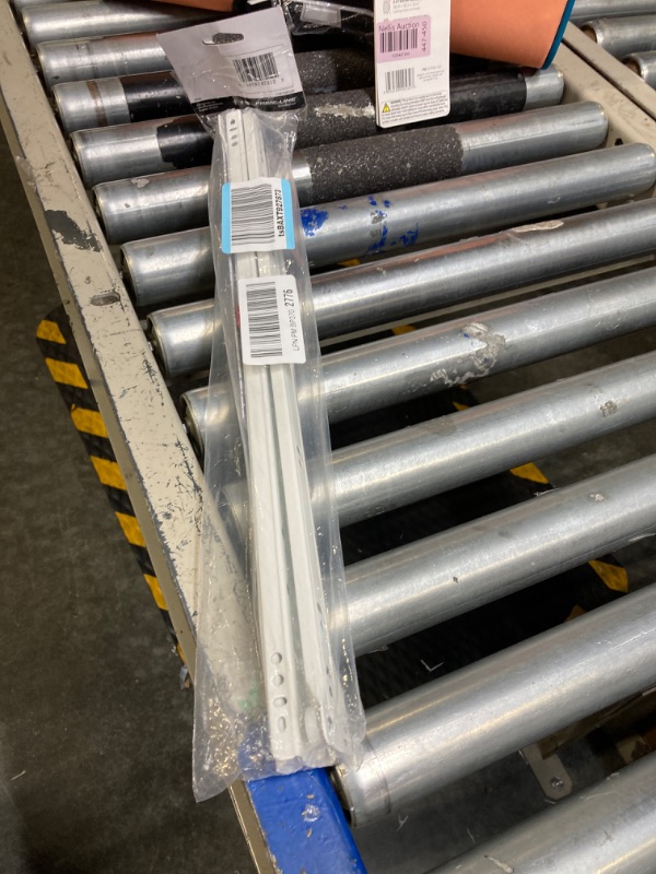 Photo 1 of Prime-Line R 7212 Drawer Slide Kit – Replace Drawer Track Hardware – Self-Closing Design –Fits Most Bottom/ Side-Mounted Drawer Systems –19-3/4 In. Steel Tracks, Plastic Wheels, White (1 Pair)