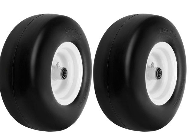 Photo 1 of 2 Pack 13x5.00-6NHS Tires Flat Free for Zero Turn Lawn Mower
