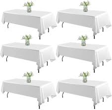 Photo 1 of 
WIGENTUS Table Cloth Polyest... (White, 60×126inches 6packs)