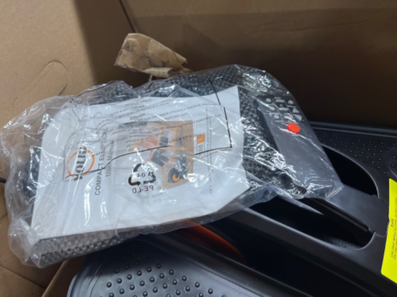 Photo 1 of Under Desk Elliptical Elliptical Machines for Home Use Seated Elliptical Ellipse Leg Exerciser Exerciser for Seniors Portable Elliptical Under Desk Bike Pedal Exerciser Exerciser for Seniors Portable Orange