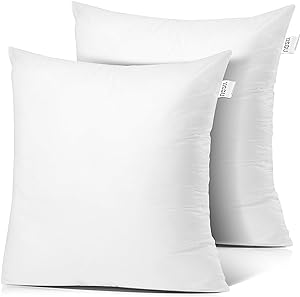 Photo 1 of  26x26 Pillow Inserts - Throw Pillow Insert 26x26, 2 Pack Euro Pillows 26x26, Decorative Euro Pillow Insert 26x26 White, 26 X 26 Pillow Insert, Lumbar Pillow Insert for Bed and Couch