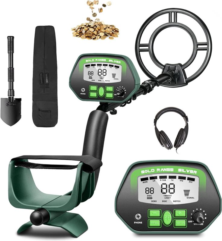 Photo 1 of ****USED**MISSING PARTS*** Metal Detector for Adults Professional - IP68 Waterproof Metal Detector, High Accuracy, All Metal, Disc, Notch & Pinpoint Modes, Bigger LCD Display, 10” Waterproof Search Coil, New Advanced DSP Chip
