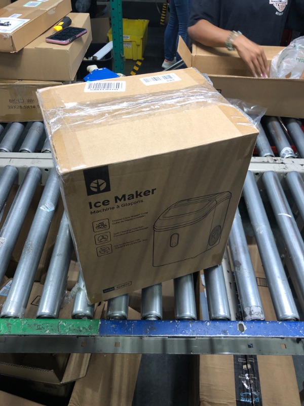 Photo 1 of Nugget Countertop Ice Maker, Silonn Chewable Pellet Ice Machine with Self-Cleaning Function, 33lbs/24H, Portable Ice Makers for Home, Kitchen, Office, Stainless Steel