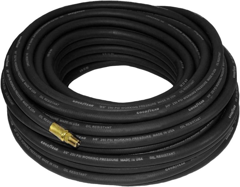 Photo 1 of ****USED*** Goodyear Rubber Air Hose - 3/8in. x 50ft. Black
