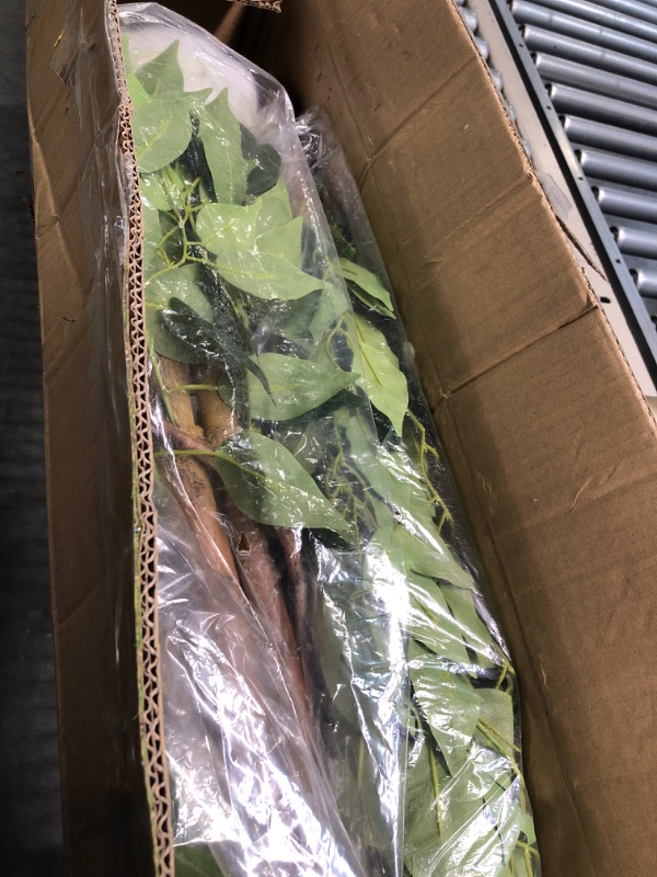 Photo 1 of 2Packs 4FT Artificial Ficus Tree, Fake Plants with Sturdy Plastic Nursery Pot,Faux Ficus Trees for Home Office Living Room Indoor Outdoor Decor Perfect Housewarming Gift (4FT-2Packs) 4FT-2Packs Ficus Tree