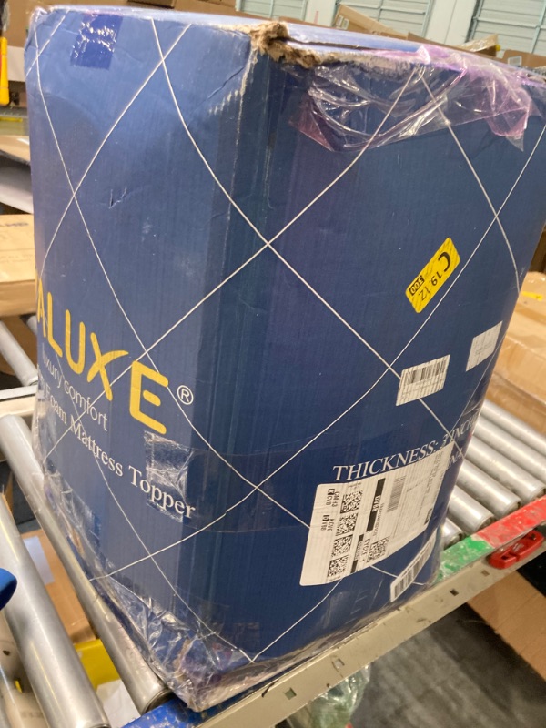 Photo 1 of 3 Inch Gel Memory Foam Mattress Topper Full size High Density Cooling Pad Pressure Relief Bed Topper (with Removable & Washable Bamboo Cover) Full 3 Inch White