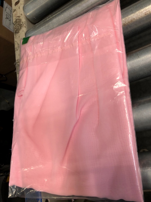 Photo 2 of ****USED** Yourose 2PCS Blushing Pink Chiffon Table Runner 10ft-29x120 Inches ,Gauze Table Runner,Rustic Sheer Fabric for Romantic Wedding Decorations,Baby Shower and Birthday Party Table Decorations Blushing Pink 2