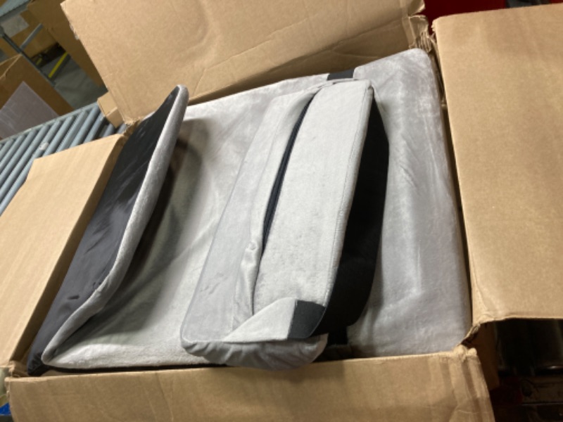 Photo 3 of ****USED*** TOPSKY Adjustable Bed Wedge Pillow with Backrest, 6 Reclining Positions and Memory Foam, Wide Seat for Post Surgery, Reading, Sitting and Sleeping for Bed and Sofa (Grey, 21.65" Wide)