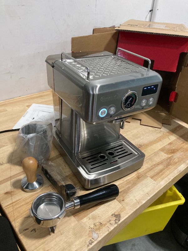 Photo 4 of ****USED*** HiBREW Programmable Espresso Machine, H10A, 20-Bar Extraction Pressure, Brushed Stainless Steel, Adjustable Temperature and Cup Volume, 1.8L Removable Water Tank, Steam Wand for Milk Frother