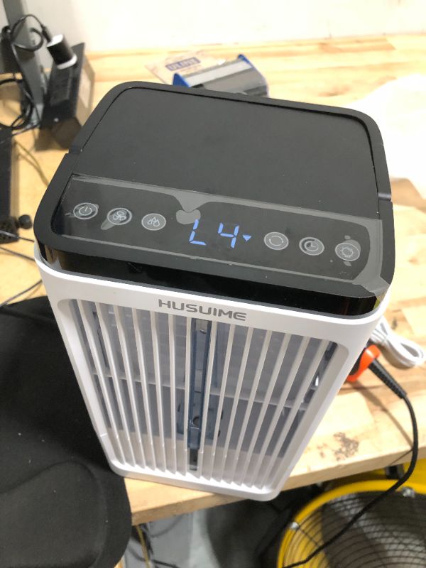 Photo 4 of ****USED***PARTS ONLY***SOLD AS IS NO RETURNS**ALL SALES ARE FINAL*** Portable Air Conditioners, 4 Speeds Evaporative Air Cooler, 2 Spray Modes, 7 Color Night Light and 1-8H Timer, Oscillating Air Conditioner Portable with Touch Screen, USB Portable AC fo